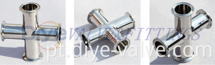 Ss304 Clamped Cross Pipe Fitting